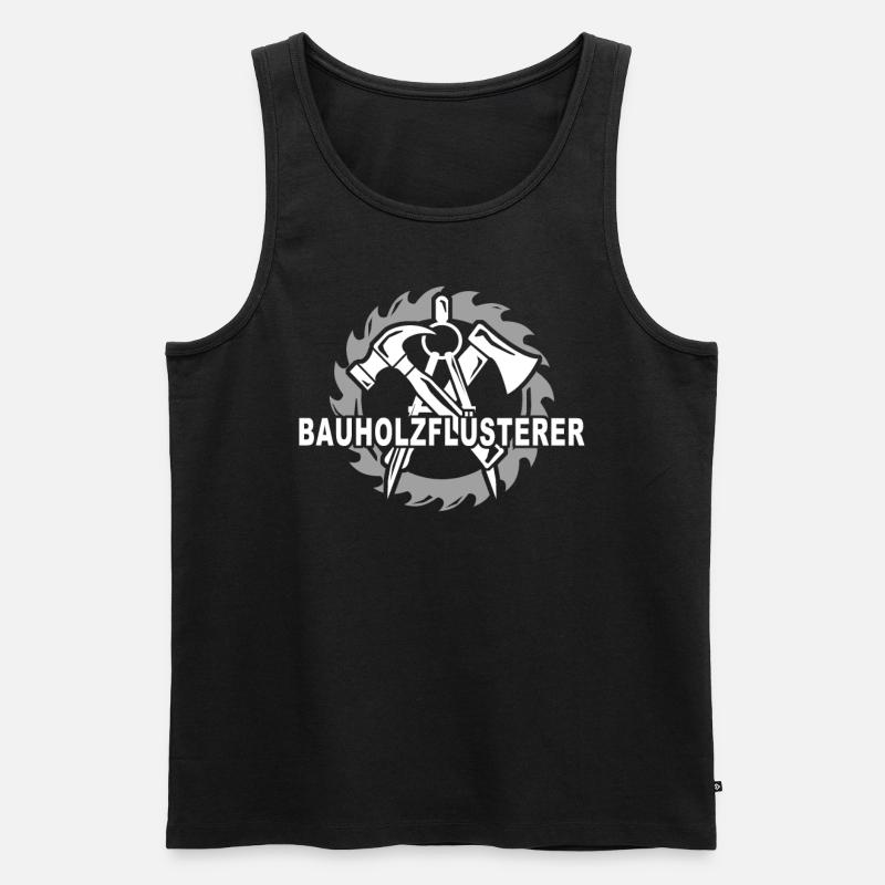 Zimmermann Zimmerer - Männer Premium Bio Tank Top - Schwarz