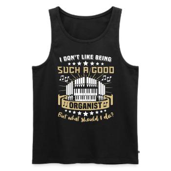 Organist Orgelspieler Orgel - Männer Premium Bio Tank Top - Schwarz - Vorne - AI Model Male 178 light (178cm)