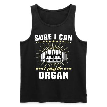 Organist Organ Organ Church Organ - Men's Premium Organic Tank Top - black - Front - AI Model Male 178 light (178cm)