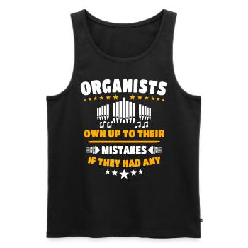 Orgelspieler Organist Orgel - Männer Premium Bio Tank Top - Schwarz - Vorne - AI Model Male 178 light (178cm)
