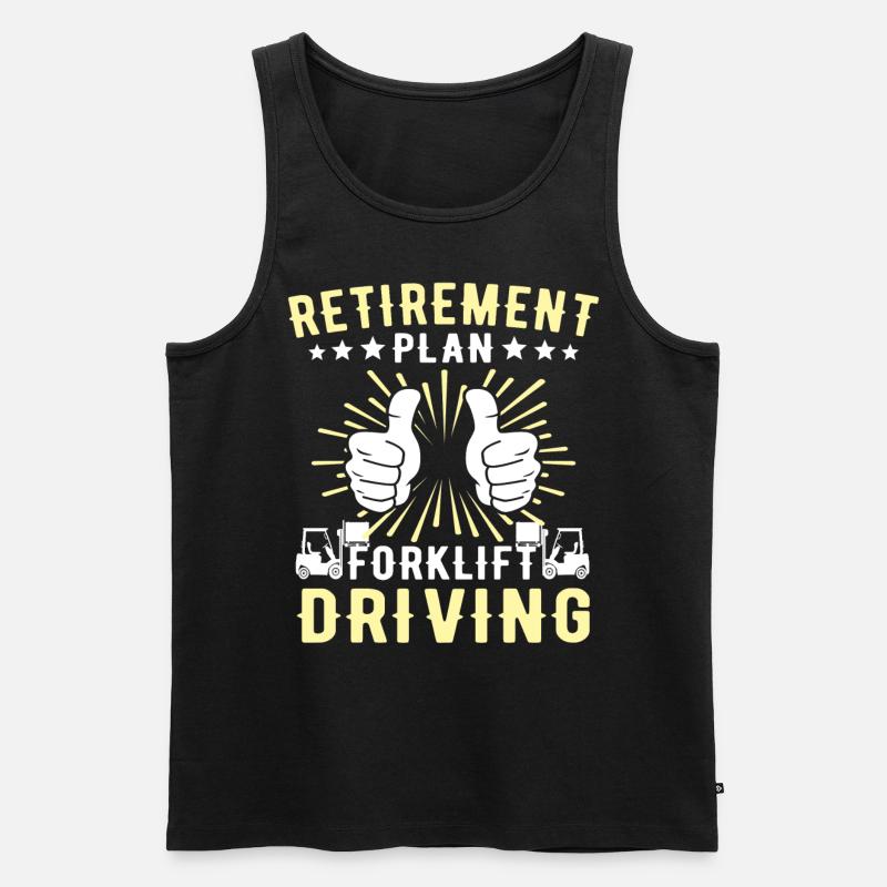 Staplerfahrer Gabelstapler Stapler - Männer Premium Bio Tank Top - Schwarz