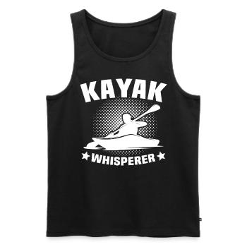 Kayaker Kayak Kayaking - Men's Premium Organic Tank Top - black - Front - Michal (187cm)