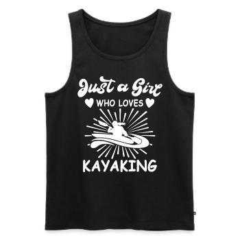 Kayaker Kayak Kayaking - Men's Premium Organic Tank Top - black - Front - Michal (187cm)