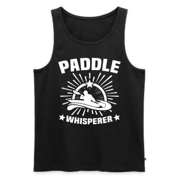 Kayaking Whisperer Kayaker - Männer Premium Bio Tank Top - Schwarz - Vorne - AI Model Male 178 light (178cm)