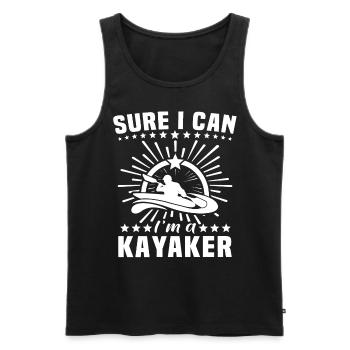 Kayakistes kayakistes - Débardeur bio Premium Homme - noir - Devant - Michal (187cm)