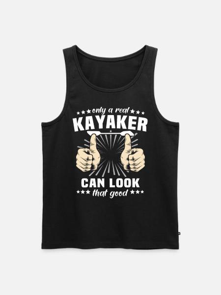Kayaking Kayak - Men's Premium Organic Tank Top - black