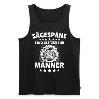 Zimmermann Zimmerer Zimmerleute - Männer Premium Bio Tank Top - Schwarz - Vorne - AI Model Male 178 light (178cm)