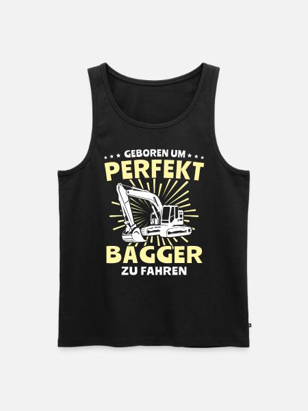 Baggerfuehrer Baggerfahrer - Männer Premium Bio Tank Top - Schwarz