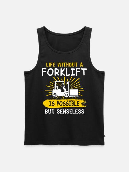Forklift Forklift - Men's Premium Organic Tank Top - black
