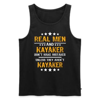 Kayaker Kayaking Kayak - Männer Premium Bio Tank Top - Schwarz - Vorne - Michal (187cm)