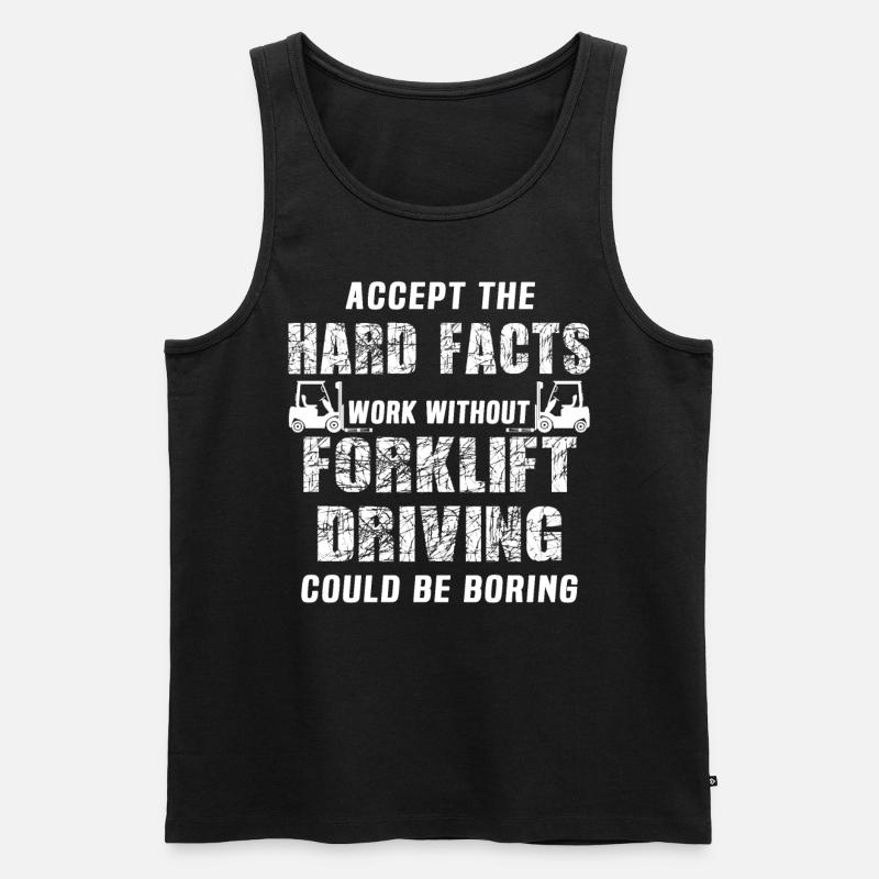 Staplerfahrer Stapler - Männer Premium Bio Tank Top - Schwarz