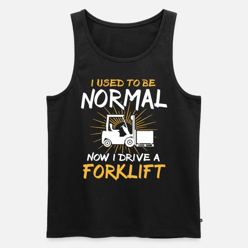 Gabelstapler Staplerfahrer - Männer Premium Bio Tank Top - Schwarz