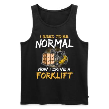 Staplerfahrer Stapler - Männer Premium Bio Tank Top - Schwarz - Vorne - AI Model Male 178 light (178cm)