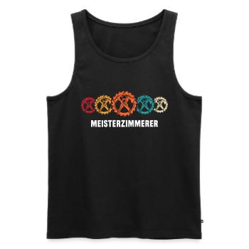 Zimmermann Zimmerleute Zimmerer - Männer Premium Bio Tank Top - Schwarz - Vorne - Michal (187cm)