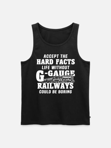 Spur G Modelleisenbahn Gartenbahn - Männer Premium Bio Tank Top - Schwarz
