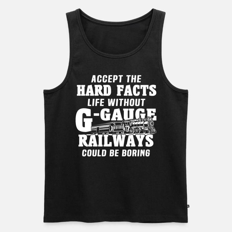 Spur G Modelleisenbahn Gartenbahn - Männer Premium Bio Tank Top - Schwarz
