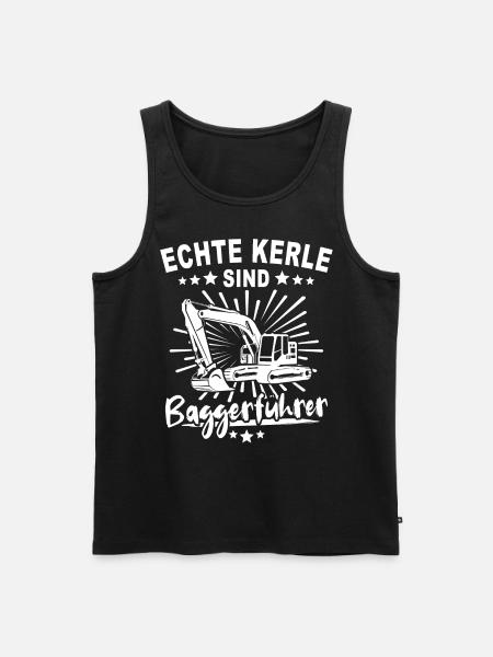 Baggerfuehrer Baggerfahrer - Männer Premium Bio Tank Top - Schwarz