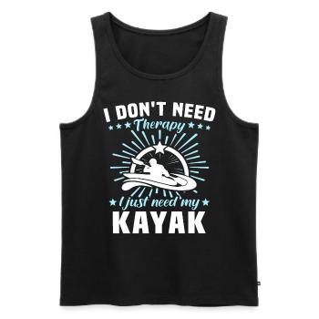 Kayaker Kayak Kayaking - Männer Premium Bio Tank Top - Schwarz - Vorne - Michal (187cm)