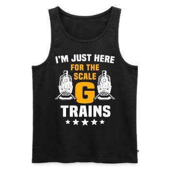 Gartenbahn Modelleisenbahn - Männer Premium Bio Tank Top - Schwarz - Vorne - AI Model Male 178 light (178cm)