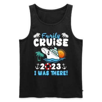Croisière 2023 Bateau de croisière - Débardeur bio Premium Homme - noir - Devant - Michal (187cm)