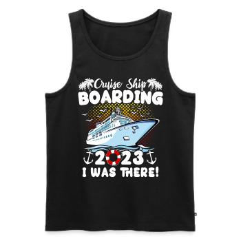 Cruise 2023 Cruise Ship - Men's Premium Organic Tank Top - black - Front - Michal (187cm)
