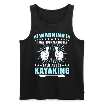 Kayak Kayaking - Männer Premium Bio Tank Top - Schwarz - Vorne - Michal (187cm)