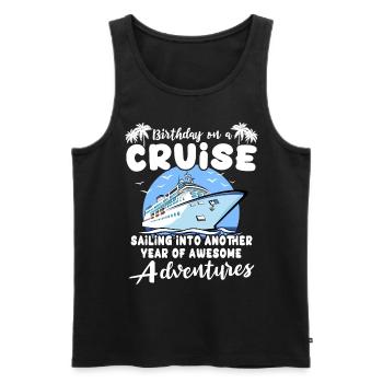 Cruise Birthday Birthday Cruise - Men's Premium Organic Tank Top - black - Front - Michal (187cm)