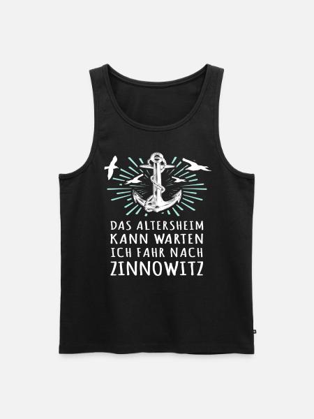 Zinnowitzer Spruch Zinnowitz - Männer Premium Bio Tank Top - Schwarz