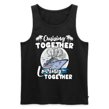 Kreuzfahrt Liebe Hochzeitsreise - Männer Premium Bio Tank Top - Schwarz - Vorne - Michal (187cm)