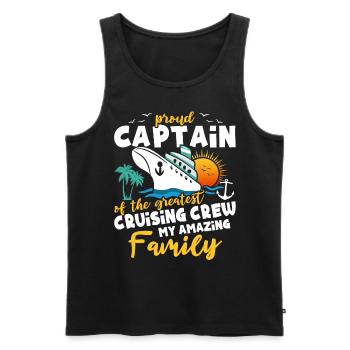 Croisière - Débardeur bio Premium Homme - noir - Devant - Michal (187cm)