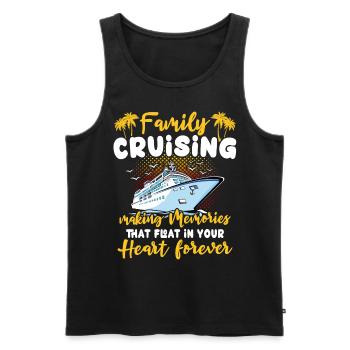 Croisière - Débardeur bio Premium Homme - noir - Devant - Michal (187cm)