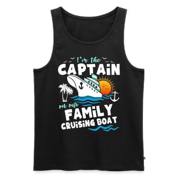 Croisière - Débardeur bio Premium Homme - noir - Devant - Michal (187cm)