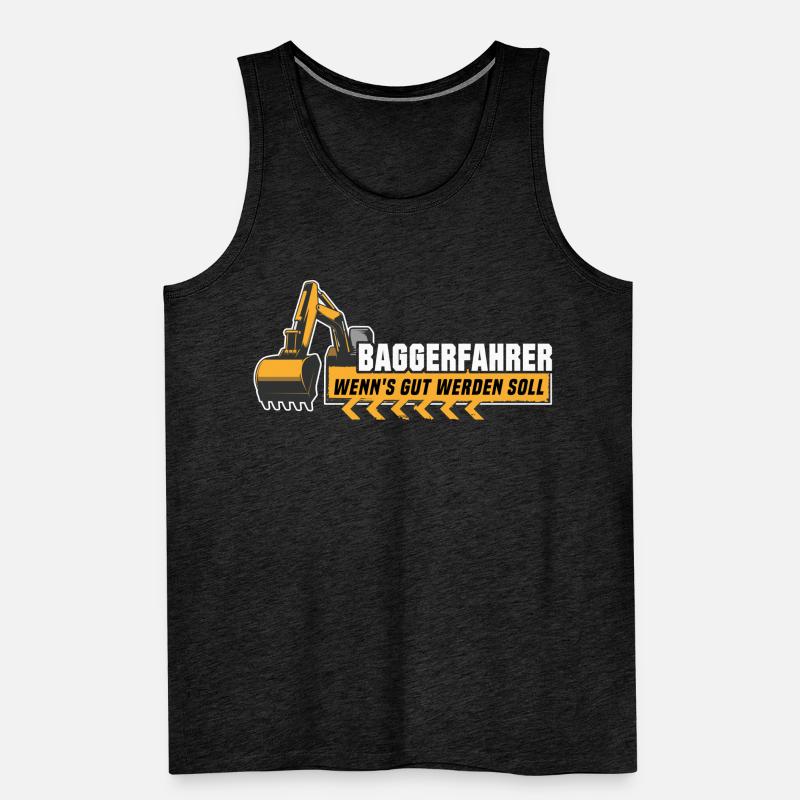 Baggerfahrer Bagger Männer Premium Bio Tank Top