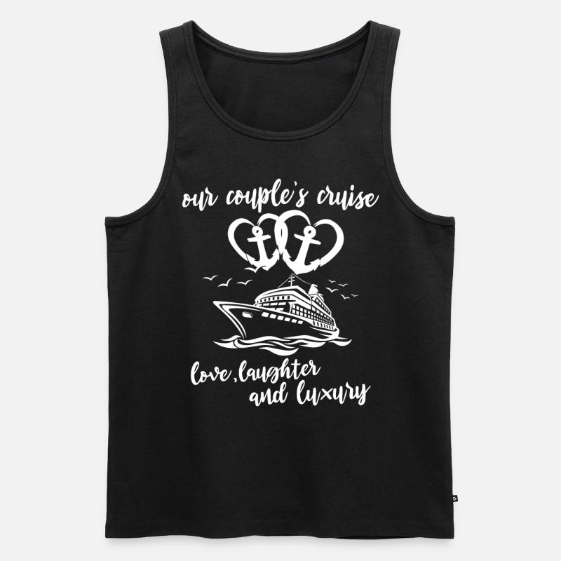 Kreuzfahrt Ehepaar - Männer Premium Bio Tank Top - Schwarz