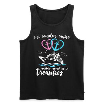 Cruise Couple - Men's Premium Organic Tank Top - black - Front - Michal (187cm)
