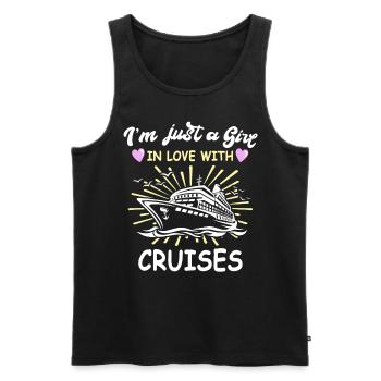 Fille de croisière - Débardeur bio Premium Homme - noir - Devant - Michal (187cm)