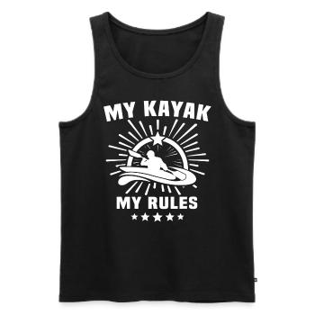 Kayaking Kayaker Kayak - Männer Premium Bio Tank Top - Schwarz - Vorne - Michal (187cm)
