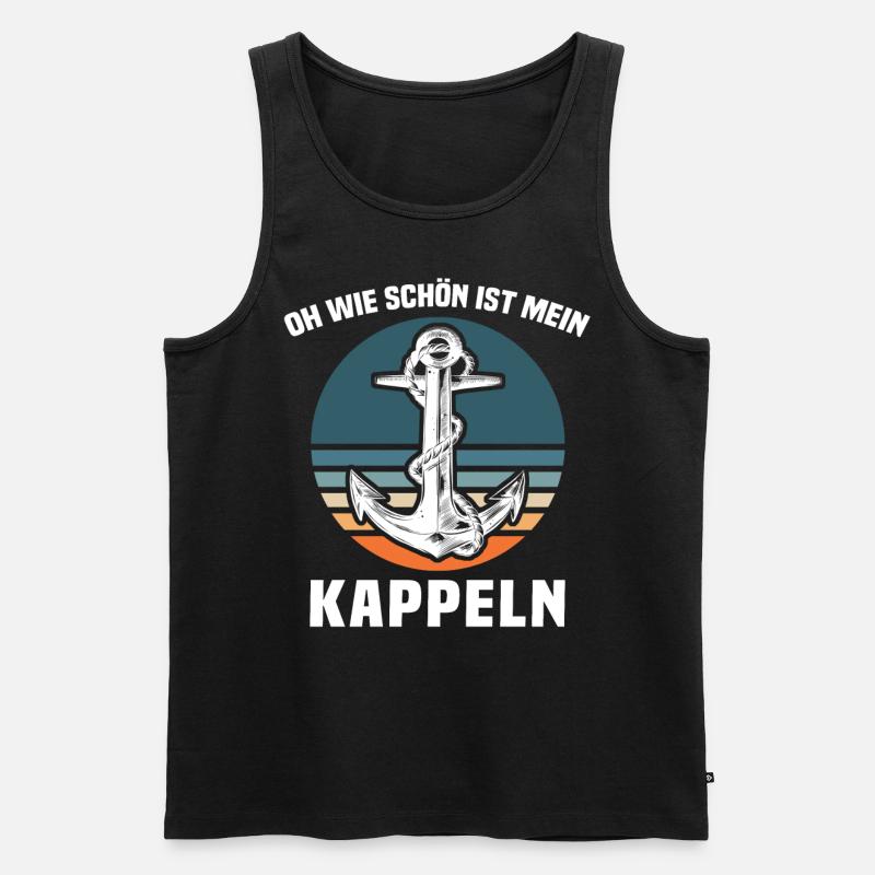 Kappeln Kappelner Spruch - Männer Premium Bio Tank Top - Schwarz
