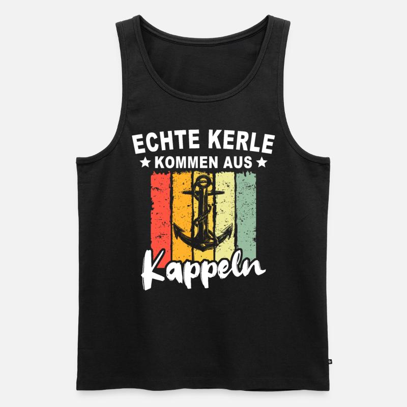 Kappeln Sprüche Kappelner Spruch - Männer Premium Bio Tank Top - Schwarz