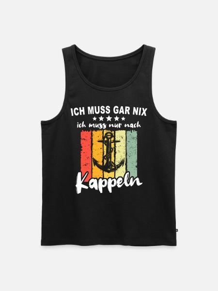 Kappeln Kappelner - Männer Premium Bio Tank Top - Schwarz