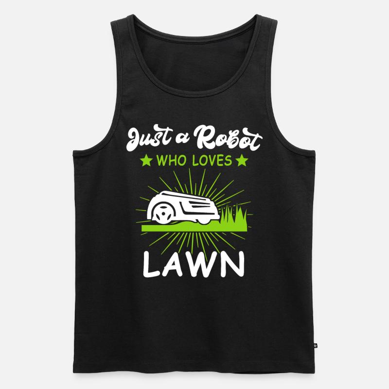 Mähroboter - Männer Premium Bio Tank Top - Schwarz