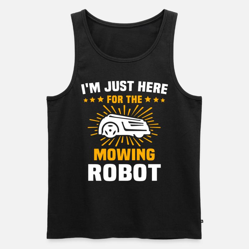 Rasenmähroboter Mähroboter - Männer Premium Bio Tank Top - Schwarz