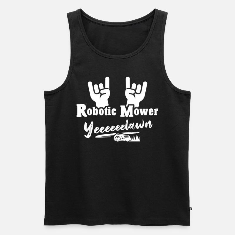 Mähroboter - Männer Premium Bio Tank Top - Schwarz