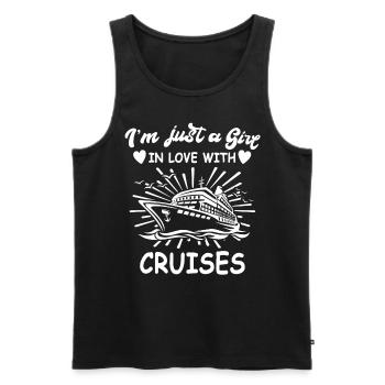 Cruise Cruise Travel Cruise Ship - Men's Premium Organic Tank Top - black - Front - AI Model Male 178 light (178cm)
