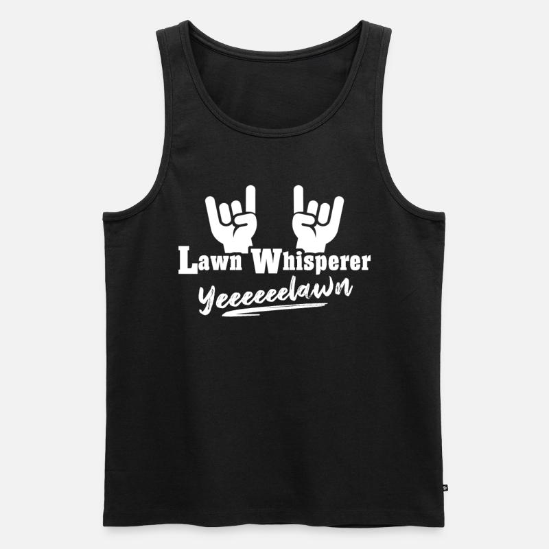 Rasenmäher - Männer Premium Bio Tank Top - Schwarz
