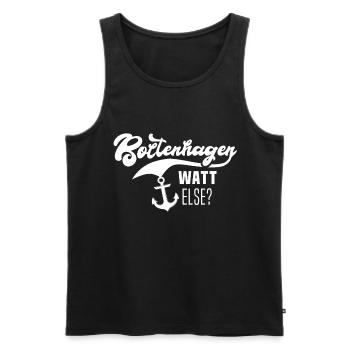 Proverbes de Boltenhagen - Débardeur bio Premium Homme - noir - Devant - Michal (187cm)