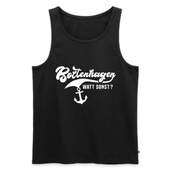 Proverbes de Boltenhagen - Débardeur bio Premium Homme - noir - Devant - Michal (187cm)