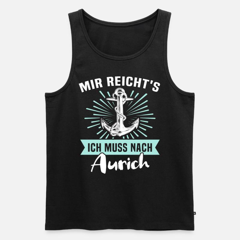 Aurich Sprüche - Männer Premium Bio Tank Top - Schwarz