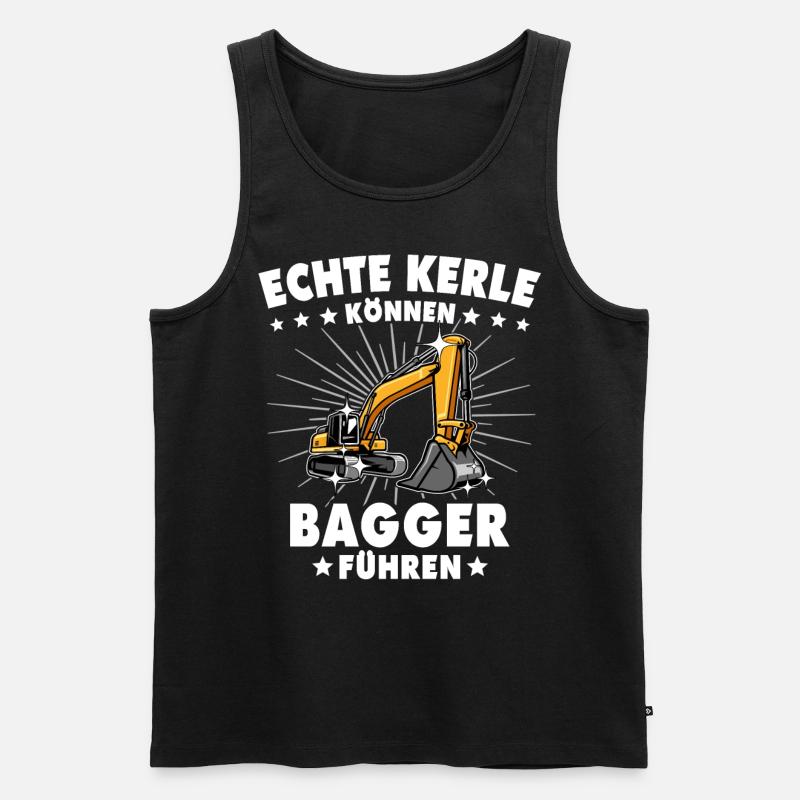 Baggerführer - Männer Premium Bio Tank Top - Schwarz