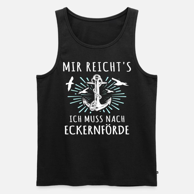 Eckernförde Eckernförder - Männer Premium Bio Tank Top - Schwarz